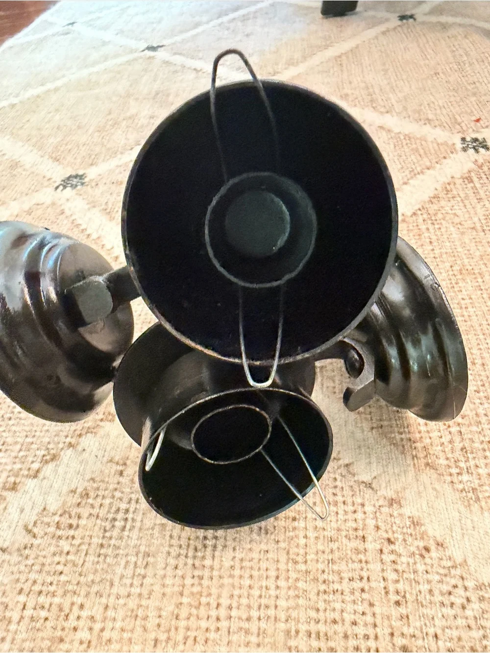 Vintage Black Brass Wall Sconces - 11’’